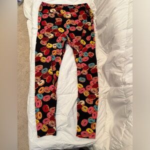 LuLaRoe Black Donut Leggings T/C
